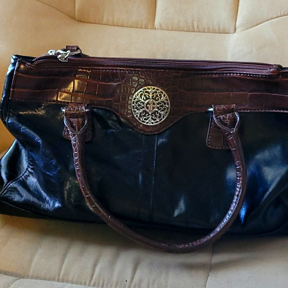 Giani Bernini pockets zippers Brown/black
